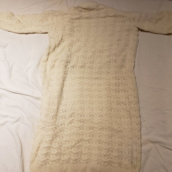 MNG Long Knitted Cardigan Robe Size M - Picture 4 of 4